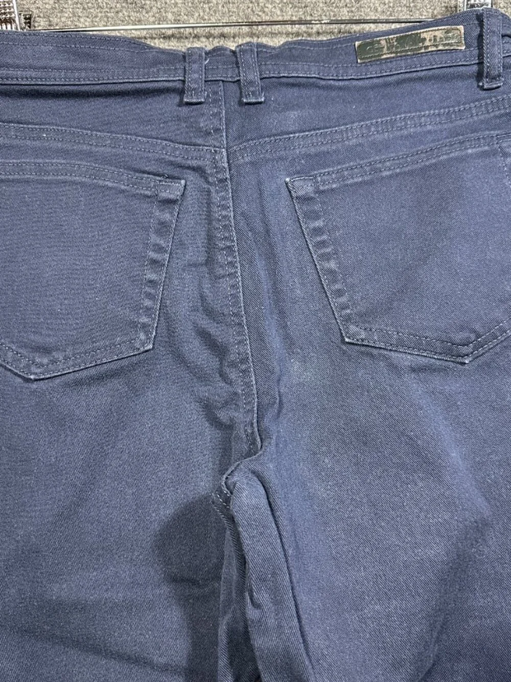 Gloria Vanderbilt Jeans Womens 10 Petite Ankle Straight Blue Cotton Stretch - Picture 9 of 11
